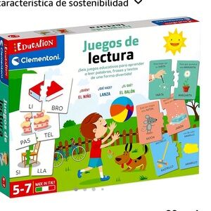 Spanish Reading Game for kids by Clementoni NWT